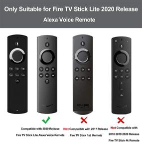 img 3 attached to 🔥 Auswaur Silicone Cover Case for Fire TV Stick Lite 2020 Remote - Shockproof Protective Case - Black (2 Pack)