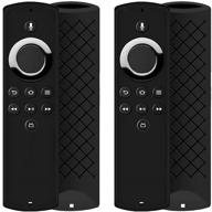 🔥 auswaur silicone cover case for fire tv stick lite 2020 remote - shockproof protective case - black (2 pack) logo