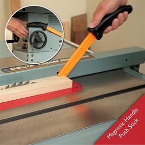 img 1 attached to 🛠️ Enhanced Woodworking Safety Kit: Feather Board, Magnetic Handle, Push Stick, and Push Blocks for Ultimate Table Saw, Router Table, Jointer, and Band Saw Protection