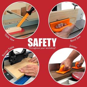 img 3 attached to 🛠️ Enhanced Woodworking Safety Kit: Feather Board, Magnetic Handle, Push Stick, and Push Blocks for Ultimate Table Saw, Router Table, Jointer, and Band Saw Protection