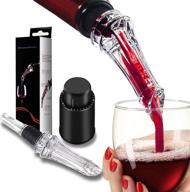 halloween-themed christmas gift set: wine stopper, decanter, and aerator with time scale for enhanced flavor and extended freshness логотип