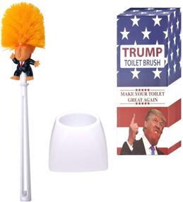 img 2 attached to 🚽 Make Your Toilet Great Again with Donald Trump Toilet Brush - Hilarious Gag Gift for Friends and Family! (Trump Brush + Base)