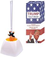 🚽 make your toilet great again with donald trump toilet brush - hilarious gag gift for friends and family! (trump brush + base) logo