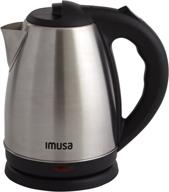 imusa usa gau-18220 1.8l cordless stainless steel electric tea kettle with convenient pouring spout логотип