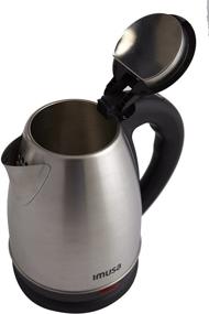 img 3 attached to IMUSA USA GAU-18220 1.8L Cordless Stainless Steel Electric Tea Kettle with Convenient Pouring Spout