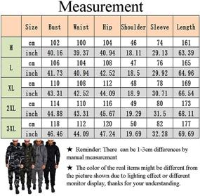 img 1 attached to Acelyn Fashion Camouflage Jumpsuit Sweatsuit Men's Clothing