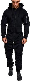 img 4 attached to Acelyn Fashion Camouflage Jumpsuit Sweatsuit Men's Clothing