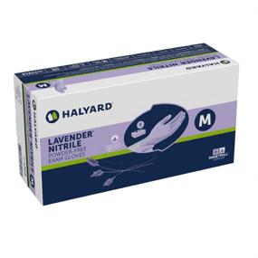 img 1 attached to 🧤 Lavender Nitrile Exam Gloves by HALYARD - Powder-Free, 3.1 mil - Medium Size (Box of 250, 52818)