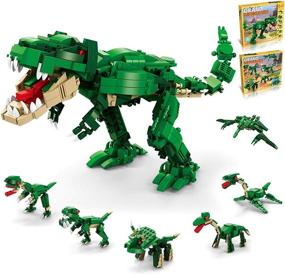 img 4 attached to 🦕 Dinosaur Building Blocks: Mulukiss Educational Dinosaur Toy Set