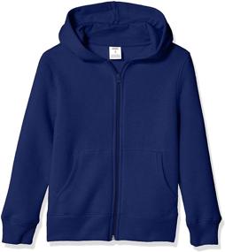 img 3 attached to Boys' Fleece Zip-up Hoodie Sweatshirt by Amazon Essentials