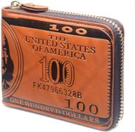 💼 men's accessories: popuct dollar wallet, black zippered design logo