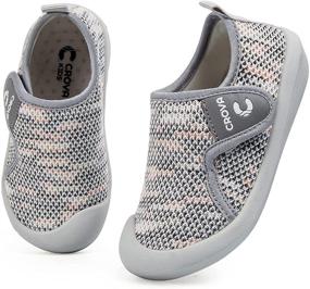 img 4 attached to Premium CROVA Toddler Shoes for Boys and Girls - Stylish and Comfortable Girls' Shoes