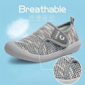 img 1 attached to Premium CROVA Toddler Shoes for Boys and Girls - Stylish and Comfortable Girls' Shoes