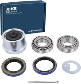img 4 attached to 🚗 XiKe 1 Set Trailer Wheel Hub Kit, Fits 1-1/16'' Axles, Including L44649/10 Bearings, 12192TB, 15192TB /34823 Seals, 10-60 Seal, OD 1.98'' Dust Cover, and Cotter Pin.