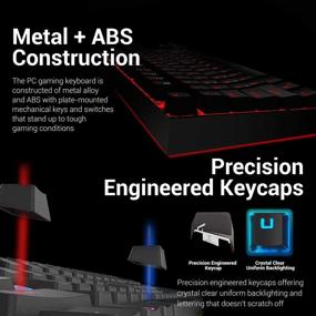 img 1 attached to Redragon K552-RGB-BA Mechanical Gaming Keyboard and Mouse Combo – Wired 60% RGB LED Backlit Set with Arrow Key Keyboard & 7200 DPI Mouse for Windows PC Gamers (Tenkeyless Keyboard Mouse Kit)