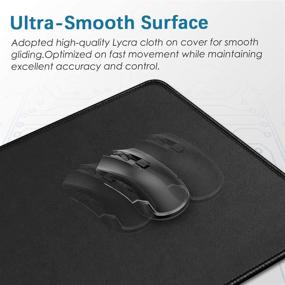 img 2 attached to 🖱️ Stitched 10 2×8 3×0 08 Premium Textured Non Slip Mousepad: Enhanced Precision for Smooth Gaming and Workflows