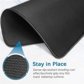 img 1 attached to 🖱️ Stitched 10 2×8 3×0 08 Premium Textured Non Slip Mousepad: Enhanced Precision for Smooth Gaming and Workflows