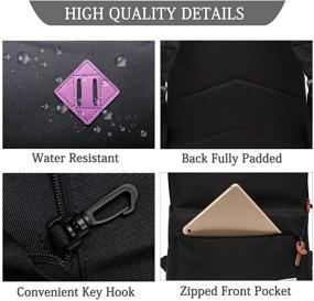 img 2 attached to Classic Lightweight Water Resistant Rucksack Backpack Laptop Accessories for Bags, Cases & Sleeves