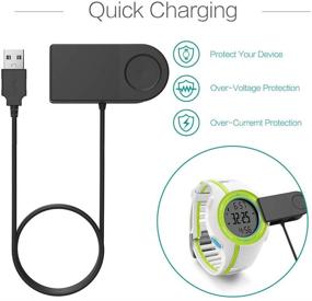 img 3 attached to 🔌 TUSITA USB Charging Cable 100cm - Compatible with Garmin Forerunner 110 210, Approach S1 - GPS Smartwatch Accessories for Enhanced Performance