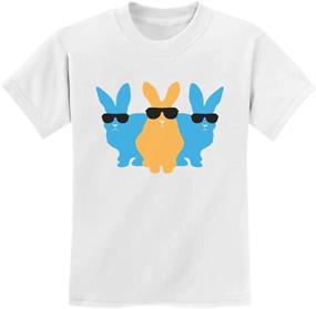 img 4 attached to 🐰 Bunny Hipster T Shirt for Boys: TeeStars Shades Stylish Clothing