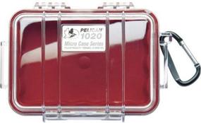 img 3 attached to Pelican 1020 Micro Case (Red/Clear)