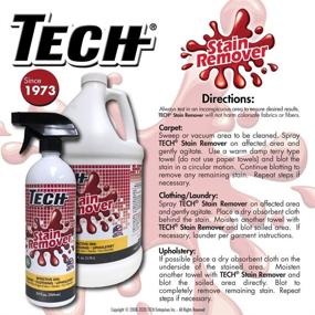 img 1 attached to 🔥 TECH Multi-Purpose Stain Remover: Versatile 8 oz Bottle for Carpet, Clothes, Upholstery & More!