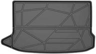 🚗 cqlights kona cargo liner for hyundai kona 2018-2021 - heavy-duty rubber trunk liner tray - waterproof rear cargo area mat - black floor mat with enhanced protection logo