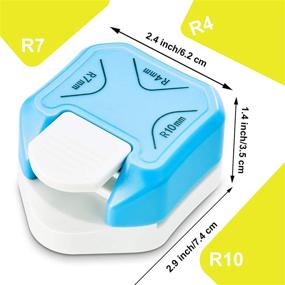 img 3 attached to 🔳 Versatile Corner Cutter: 3-in-1 Round Corner Paper Punch (R4mm, R7mm, R10mm) for Craft, DIY, Laminate, Photos, Cards, and Scrapbook