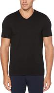 perry ellis stretch v neck shirt: comfort and style combined logo