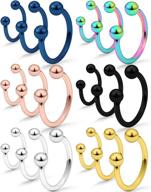 scerring stainless horseshoe piercing retainer women's jewelry in body jewelry logo