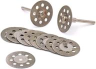 yeezugo diamond cutting wheel set: 10pcs coated discs with rotary tools for dremel - 30mm size logo