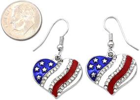 img 2 attached to Soulbreezecollection American Patriotic Independence Necklace