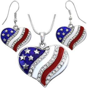 img 4 attached to Soulbreezecollection American Patriotic Independence Necklace