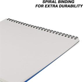 img 1 attached to 📔 Emraw Top Bound Spiral Premium Sketch Pad - 9" X 9" - Versatile Use with Pens, Markers, and Pencils - Ideal for Writing, Drawing, and Sketching - 40 Pages