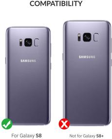 img 3 attached to KILINO чехол для кошелька "Galaxy S8" [RFID блокировка] [искусственная кожа] [амортизирующий бампер] [мягкий TPU] [отделения для карт] [опора] [магнитная застежка] Поворотный флип-чехол для Samsung Galaxy S8 (Бордовый)