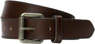 genuine leather men's accessories: outback black belt logo