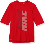 nike swim rashguard university large logo