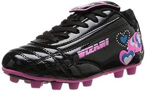 img 1 attached to Vibrantly Chic: Vizari Retro Hearts Soccer Shoes for Girls' - Unmatched Style & Performance!