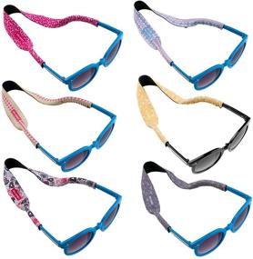img 4 attached to 👓 Ava & Kings 6pc Neoprene Glasses Holder Neck Strap AntiSlip Sports Retainer for Kids