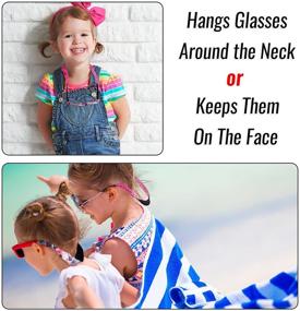 img 1 attached to 👓 Ava & Kings 6pc Neoprene Glasses Holder Neck Strap AntiSlip Sports Retainer for Kids