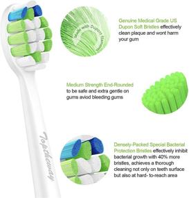 img 1 attached to 🦷 12 Pack Electric Toothbrush Replacement Heads for Philips Sonicare Diamondclean Optimal Gum Health 2 Series Plaque Control C2 C3 W 4100 HX9033