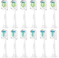 🦷 12 pack electric toothbrush replacement heads for philips sonicare diamondclean optimal gum health 2 series plaque control c2 c3 w 4100 hx9033 logo