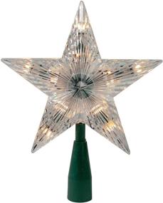 img 3 attached to 🎄✨ Kurt Adler 9" Classic 5-Point Star Christmas Tree Topper - Clear Lights: Add a Timeless Touch to Your Christmas Tree!