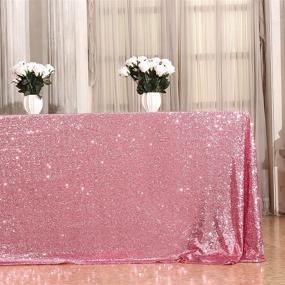 img 4 attached to Rectangular 60X102 Inch Eternal Beauty Tablecloth - Improved for SEO