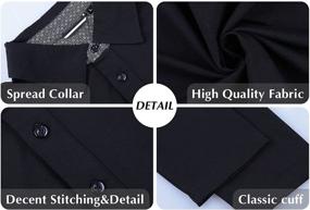 img 2 attached to 👔 Classic Men's Clothing - Shirts with Sleeve Buttons