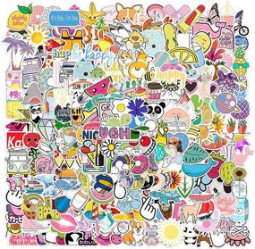 img 4 attached to 🎁 300 PCS Cute Stickers Pack | Waterproof Vinyl Stickers for Laptop, Skateboard, Water Bottles, Computer, Phone, Guitar | VSCO Stickers for Adult | Perfect Gift