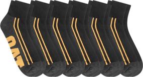 img 3 attached to Caterpillar 6 Pack Cushioned Quarter Socks Sports & Fitness