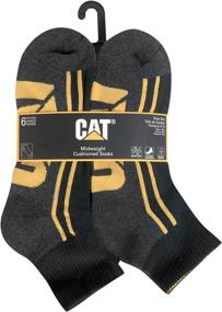 img 1 attached to Caterpillar 6 Pack Cushioned Quarter Socks Sports & Fitness