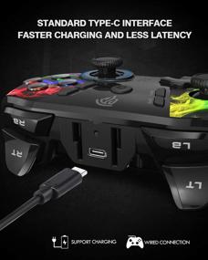 img 2 attached to 🎮 Optimized for SEO: EasySMX Wireless Game Joystick Controller, 2.4G Wireless Gamepad Joystick for PC, PS3, Android TV Box - Dual Vibration, 14 Hours of Playtime (Wireless Game Controller)