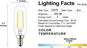img 2 attached to OPALRAY Dimmable Incandescent Equivalent Candelabra Industrial Electrical